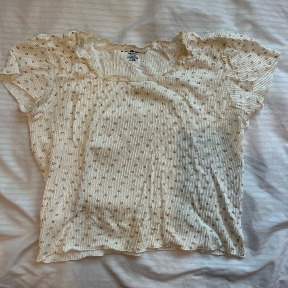 brandy melville floral tee